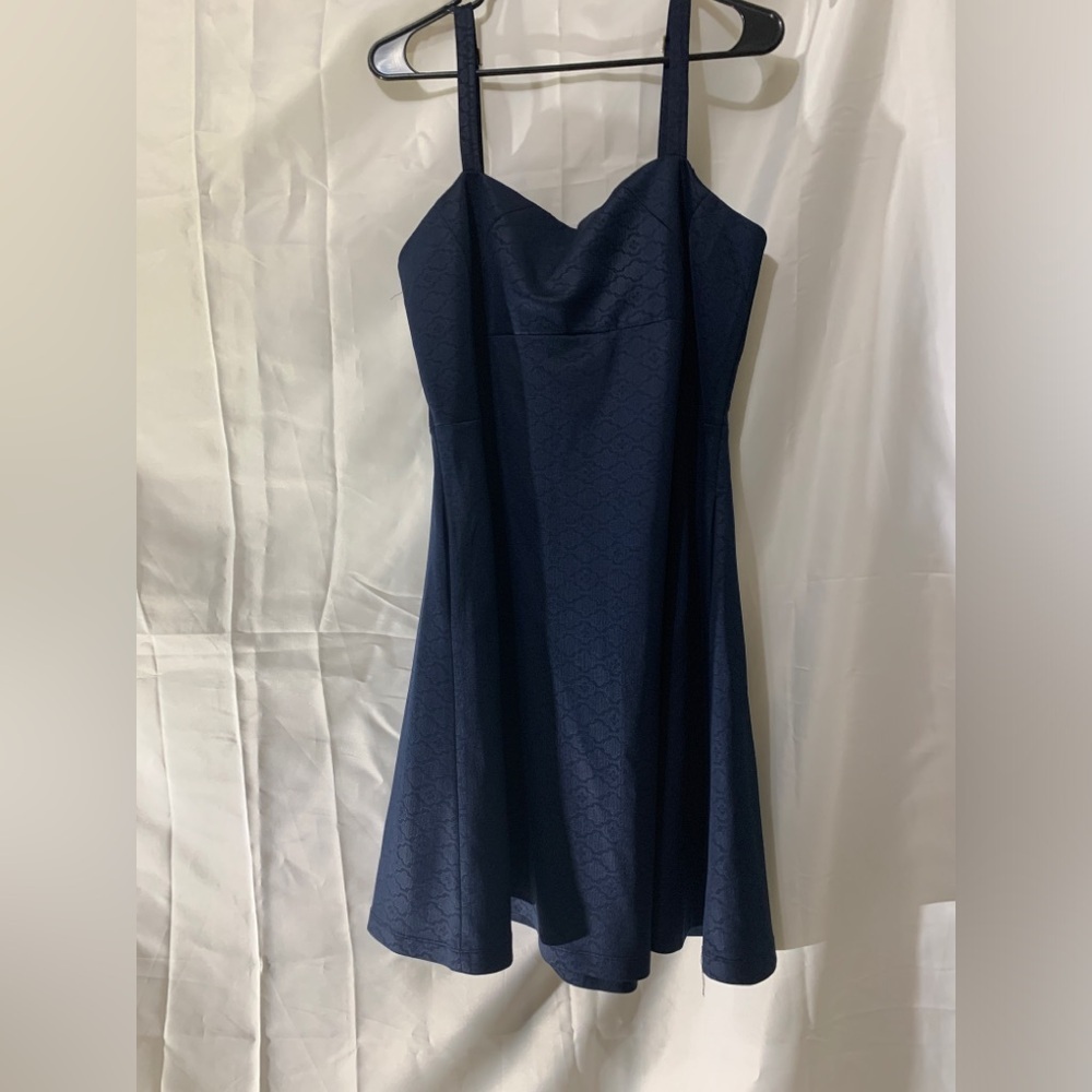 3/$35❤️Sharagano navy blue dress size 14